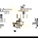 BRUTE Heavy-Duty Utility Cart with Lipped Shelves, Plastic, 2 Shelves, 500 lb Capacity, 17.13